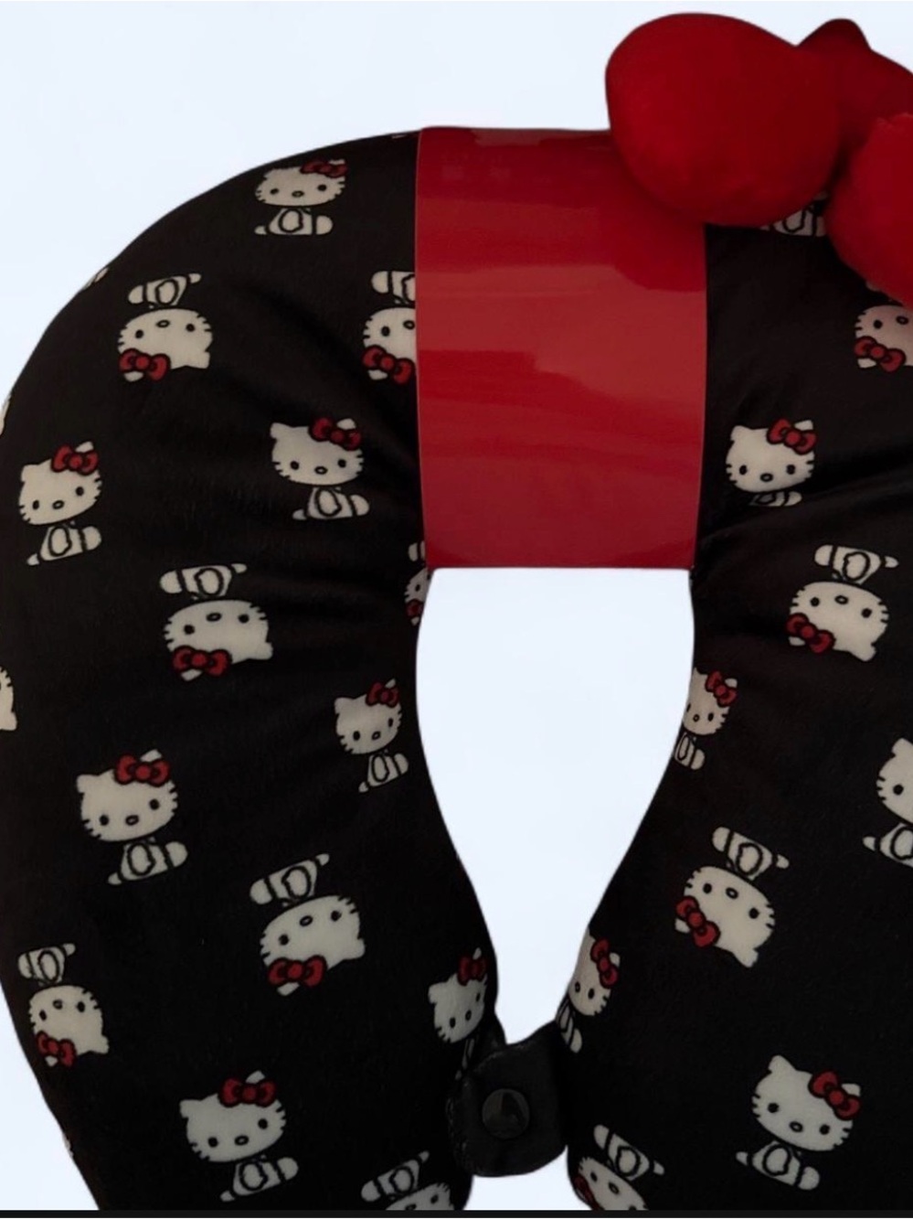 Sanrio Hello Kitty Black and Red Travel Neck Pillow